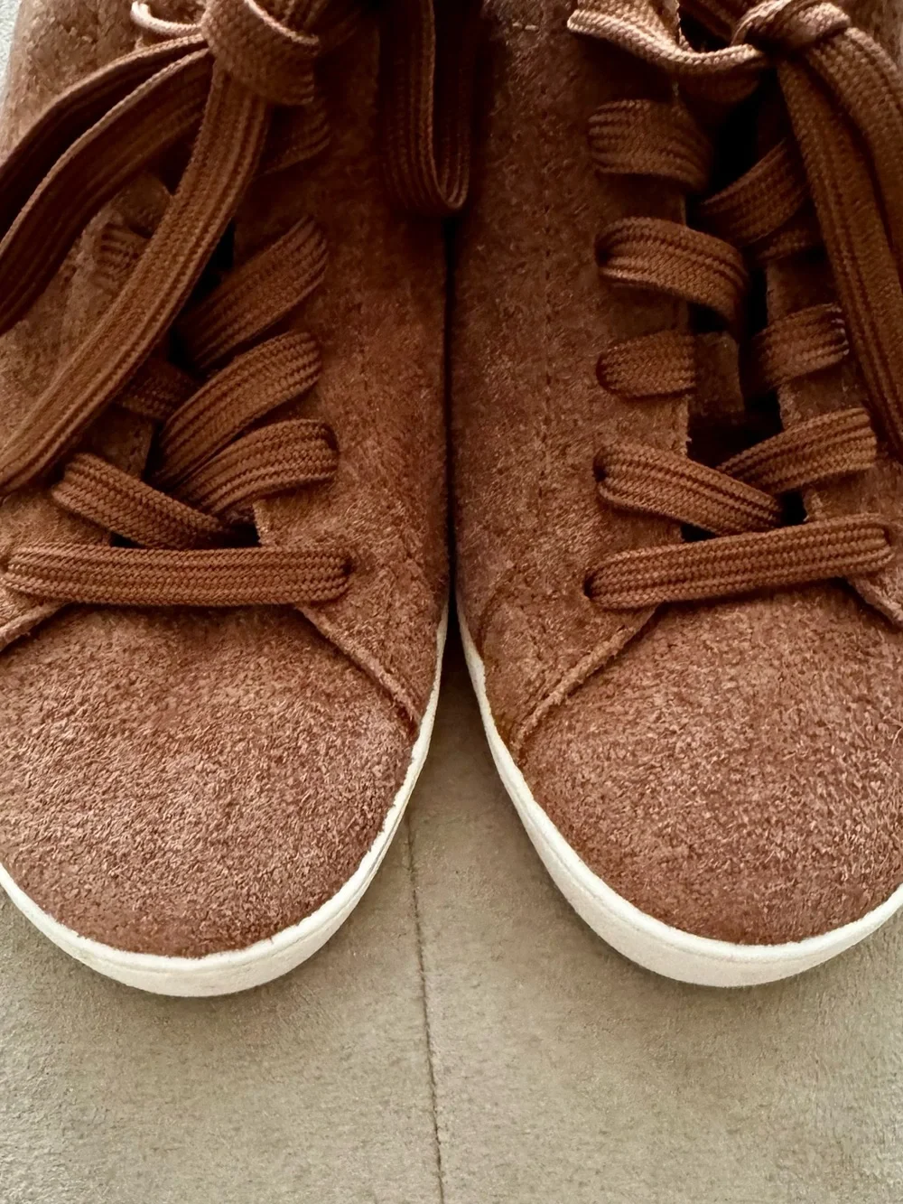 Michael Kors Cognac Genuine Suede Sneakers NEW